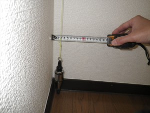 内壁の傾きを確認