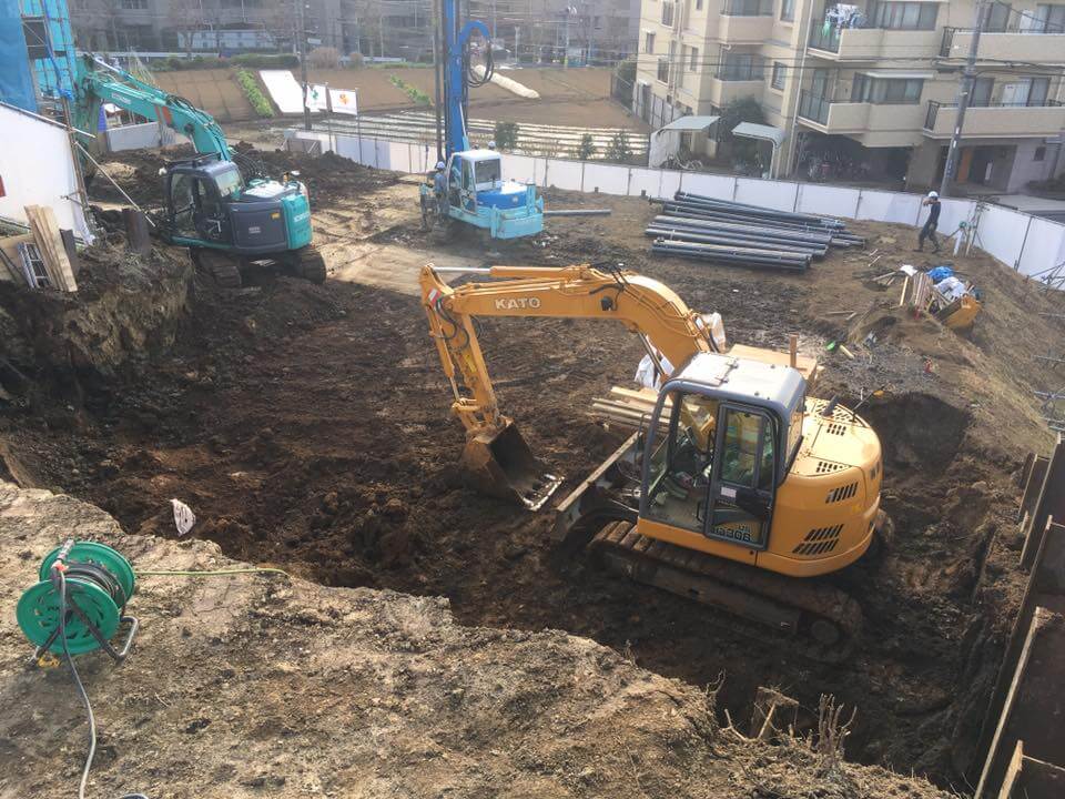 高低差のある敷地